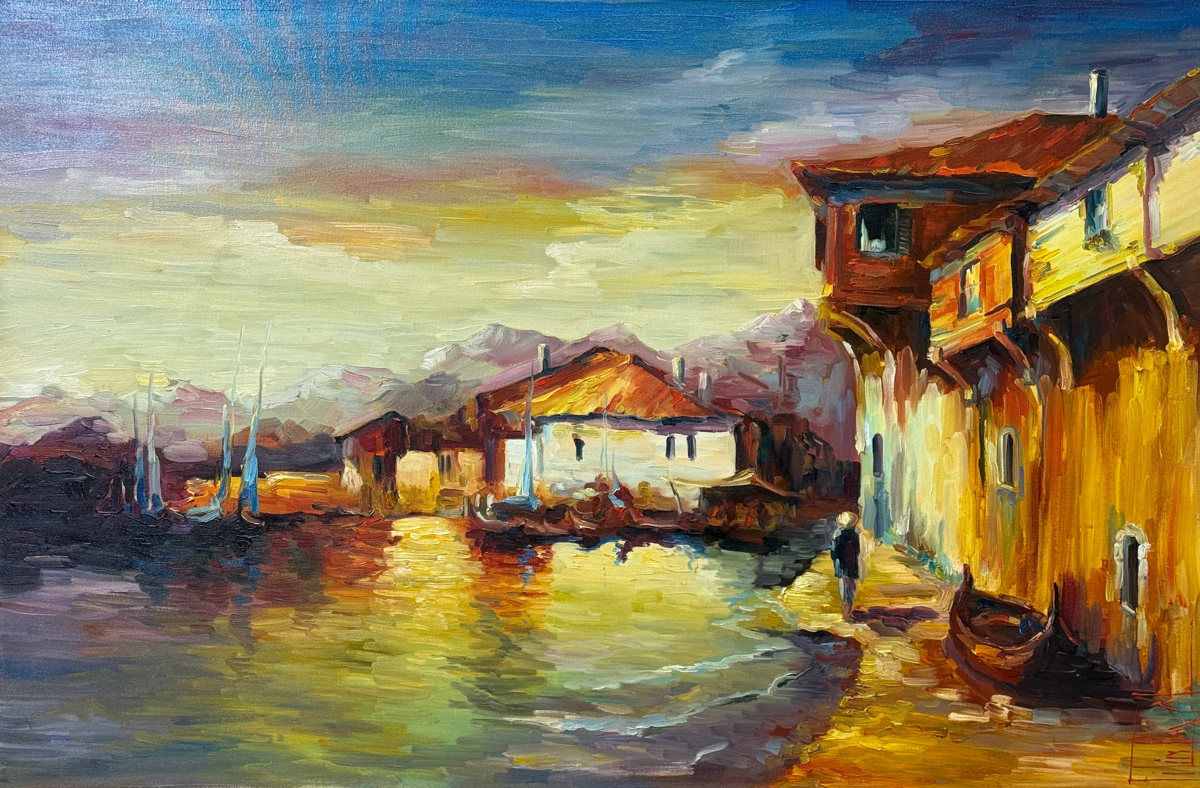 countryside – oil painting by Pavel Filin