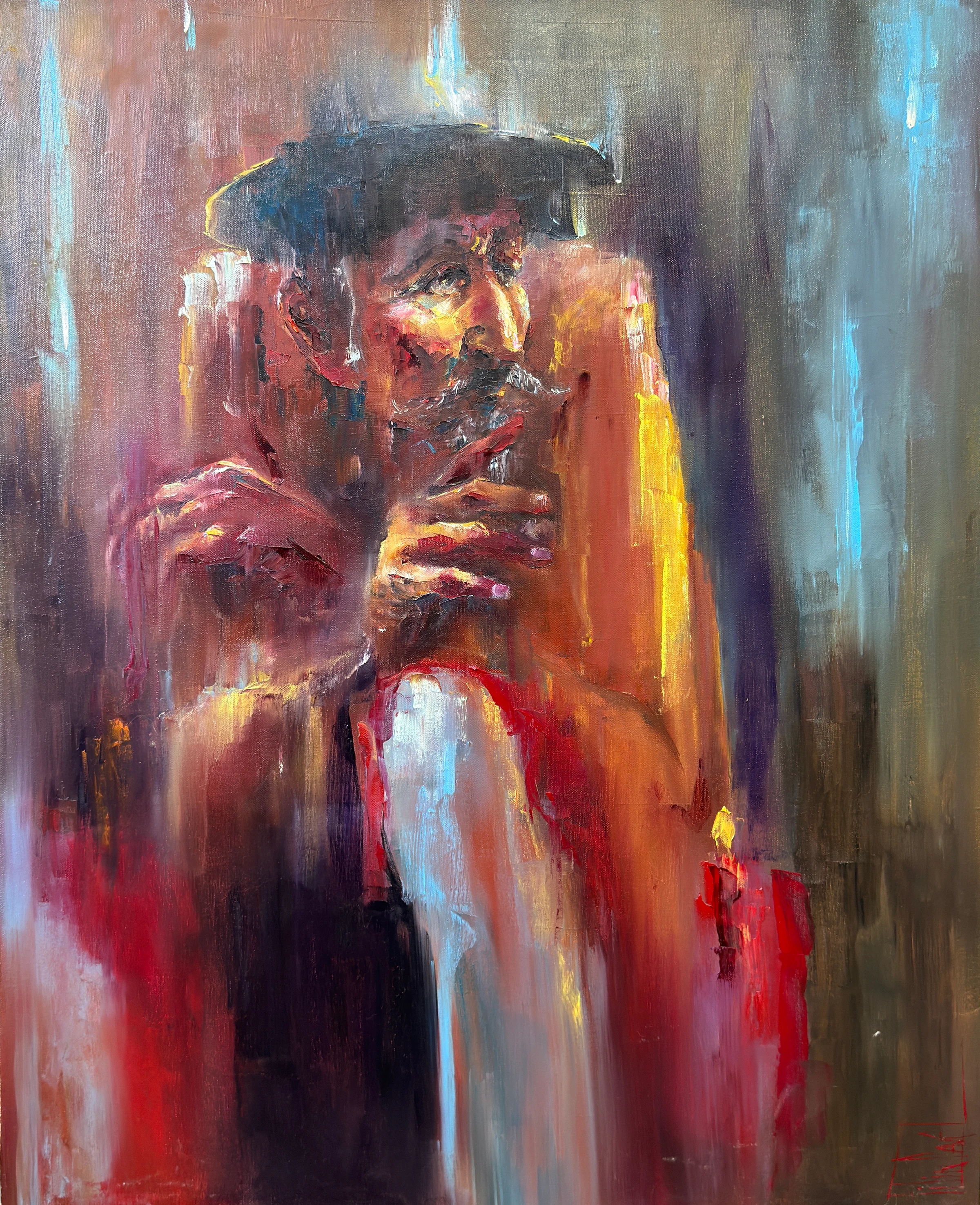 cunning man – oil painting by Pavel Filin