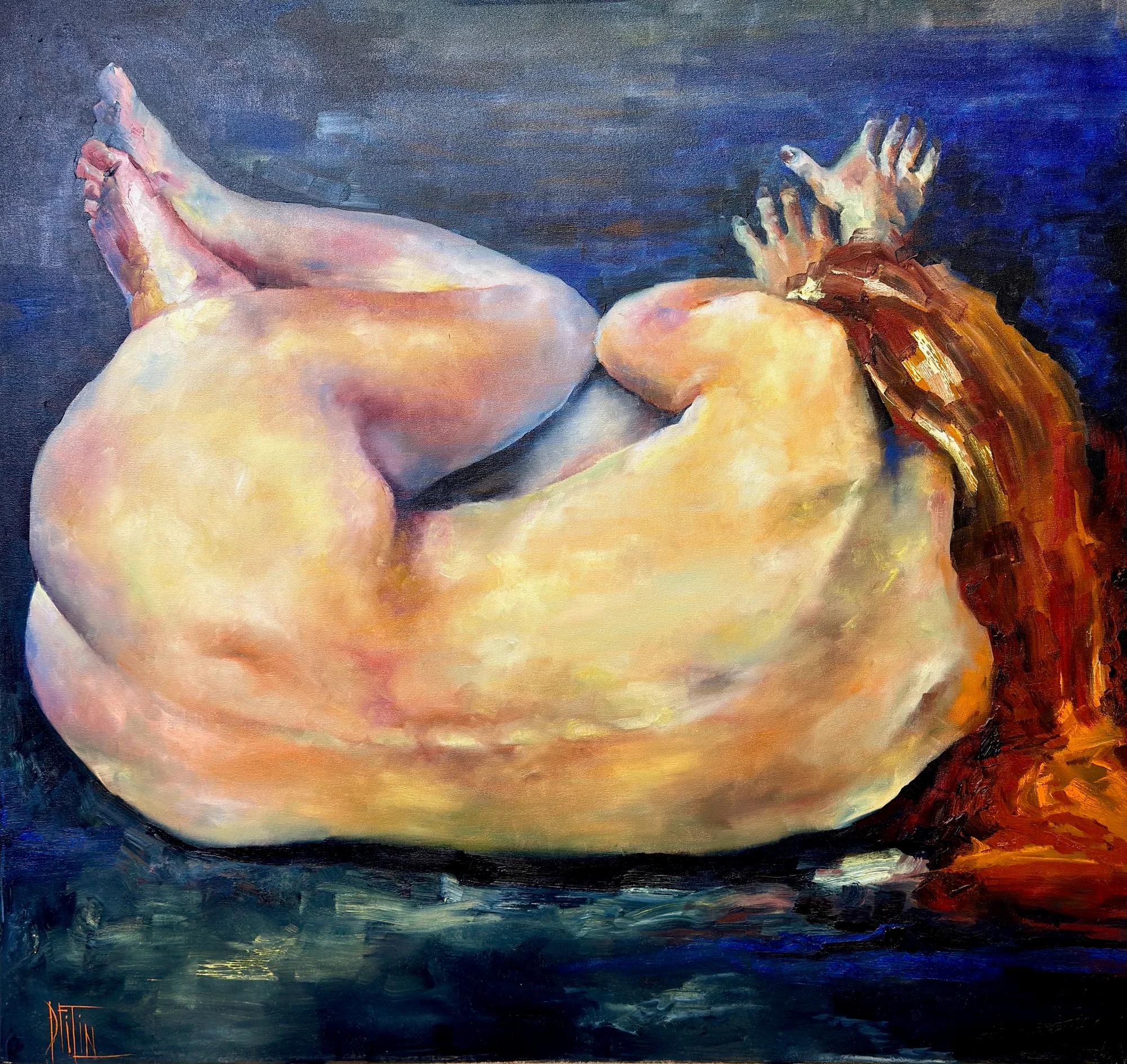 fading star – oil painting by Pavel Filin