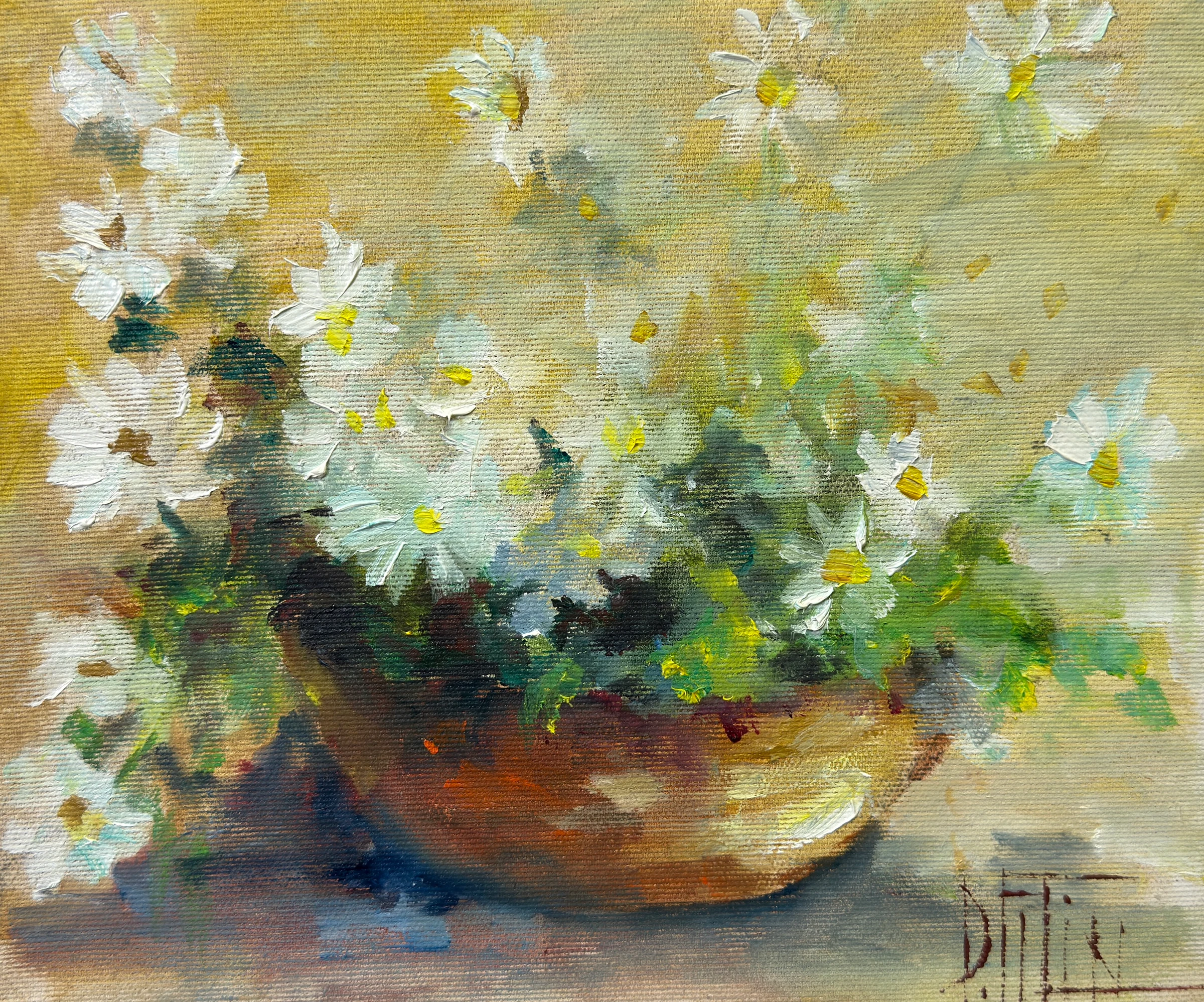 flowers etude 1 – oil painting by Pavel Filin