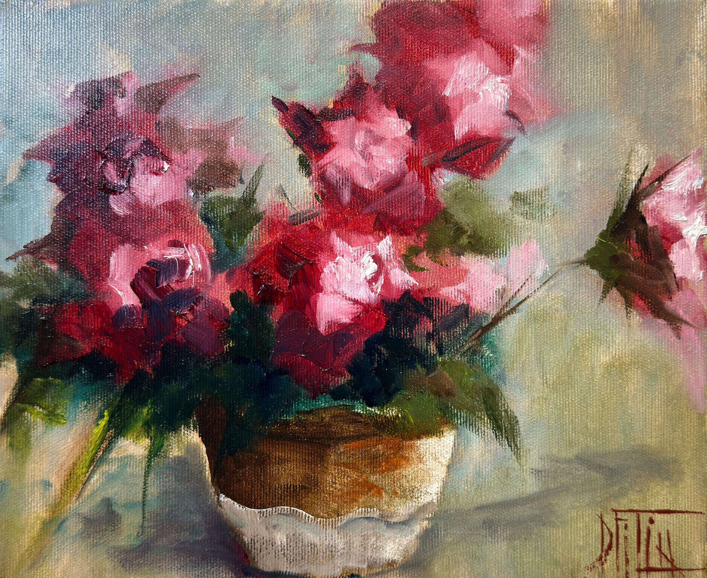 flowers etude 2 – oil painting by Pavel Filin