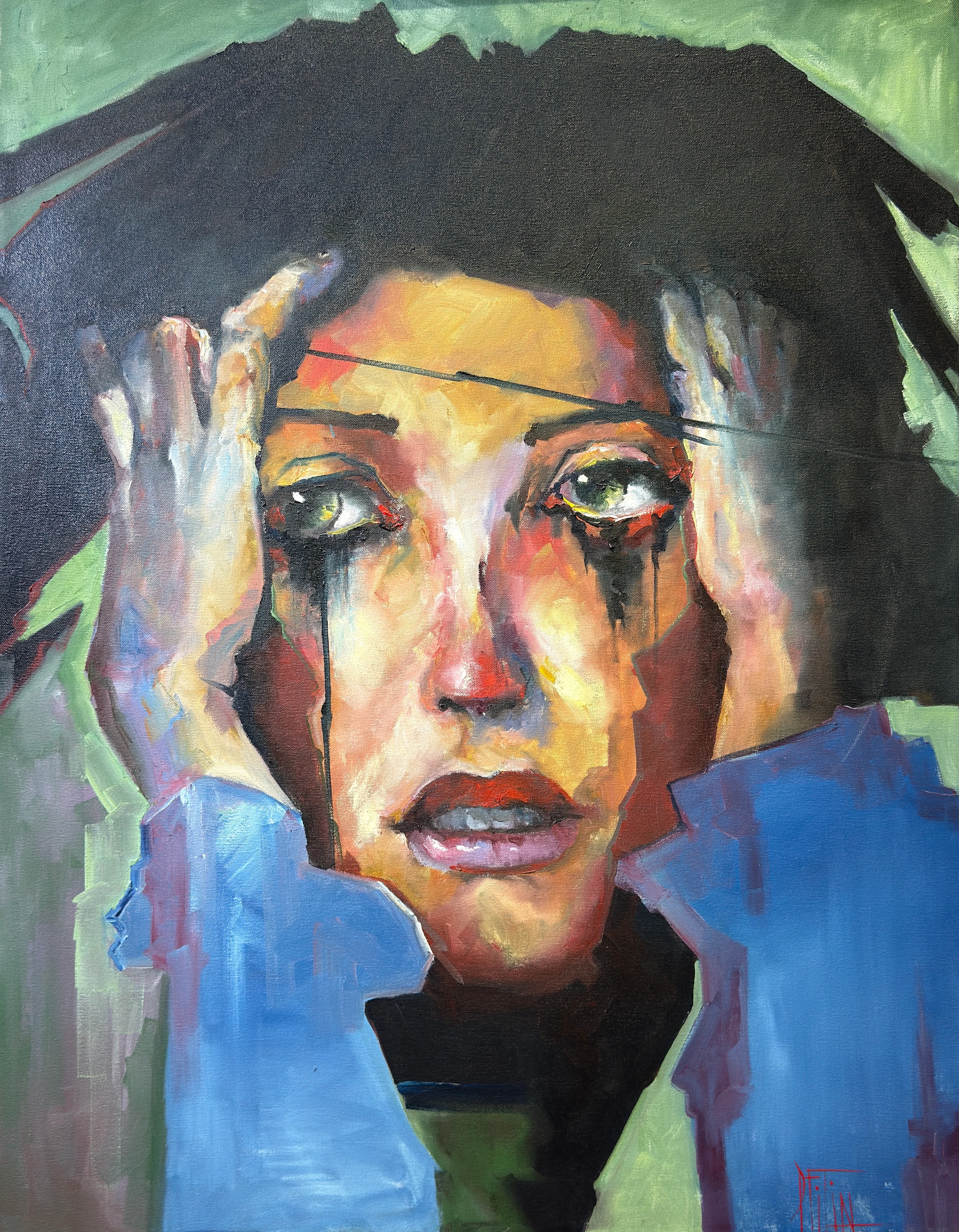 mad – oil painting by Pavel Filin