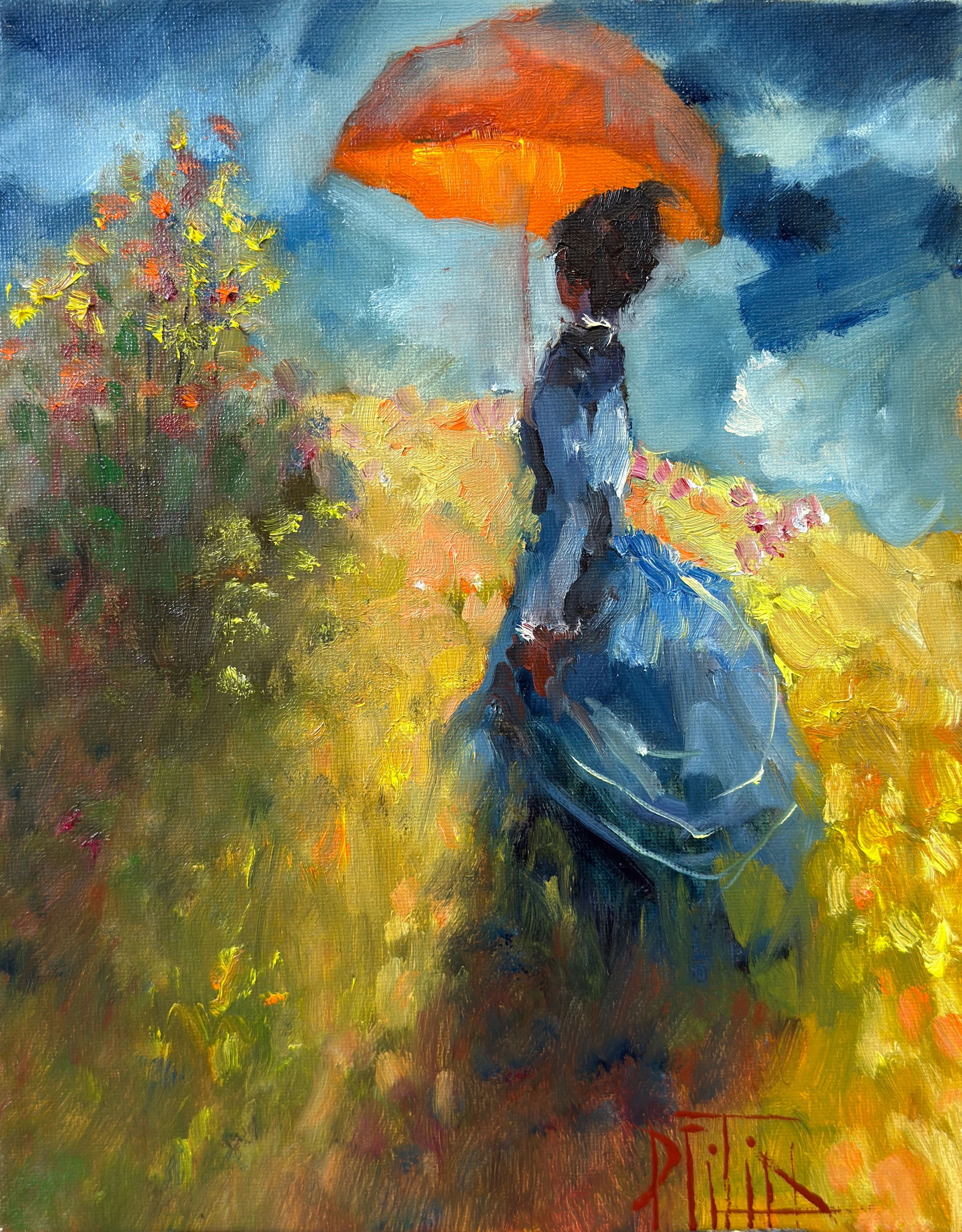 moment before rain – oil painting by Pavel Filin