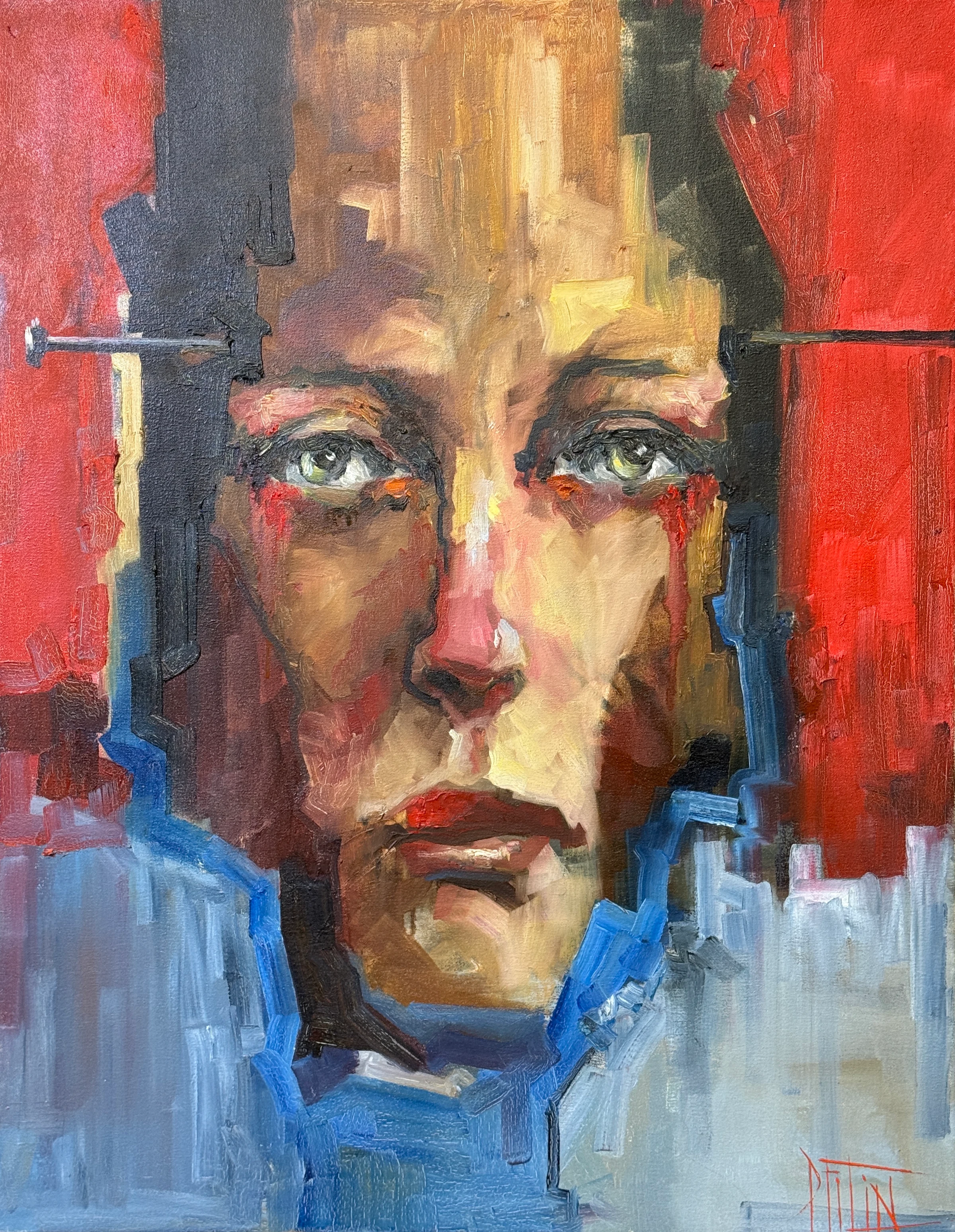 nail – oil painting by Pavel Filin