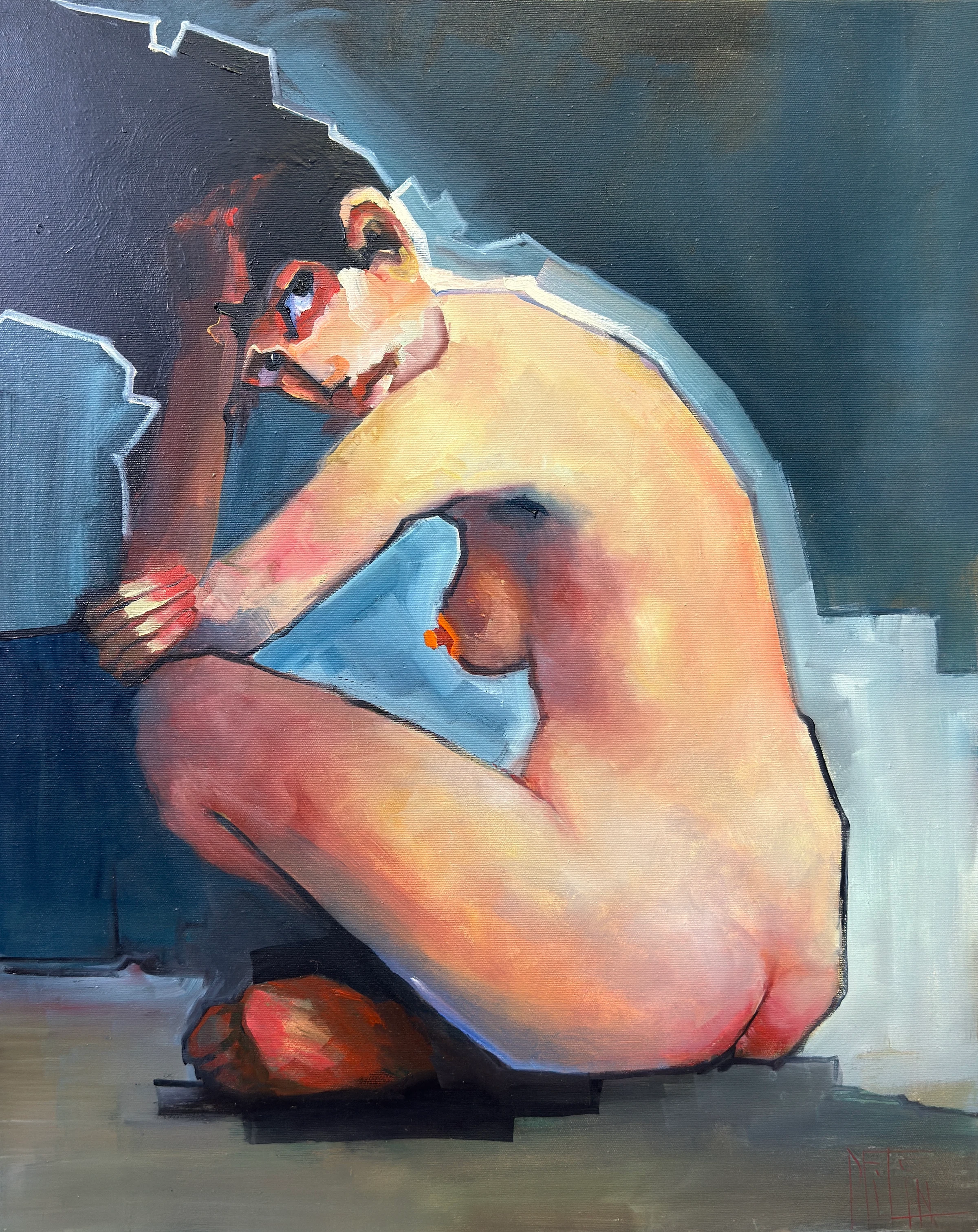 question – oil painting by Pavel Filin