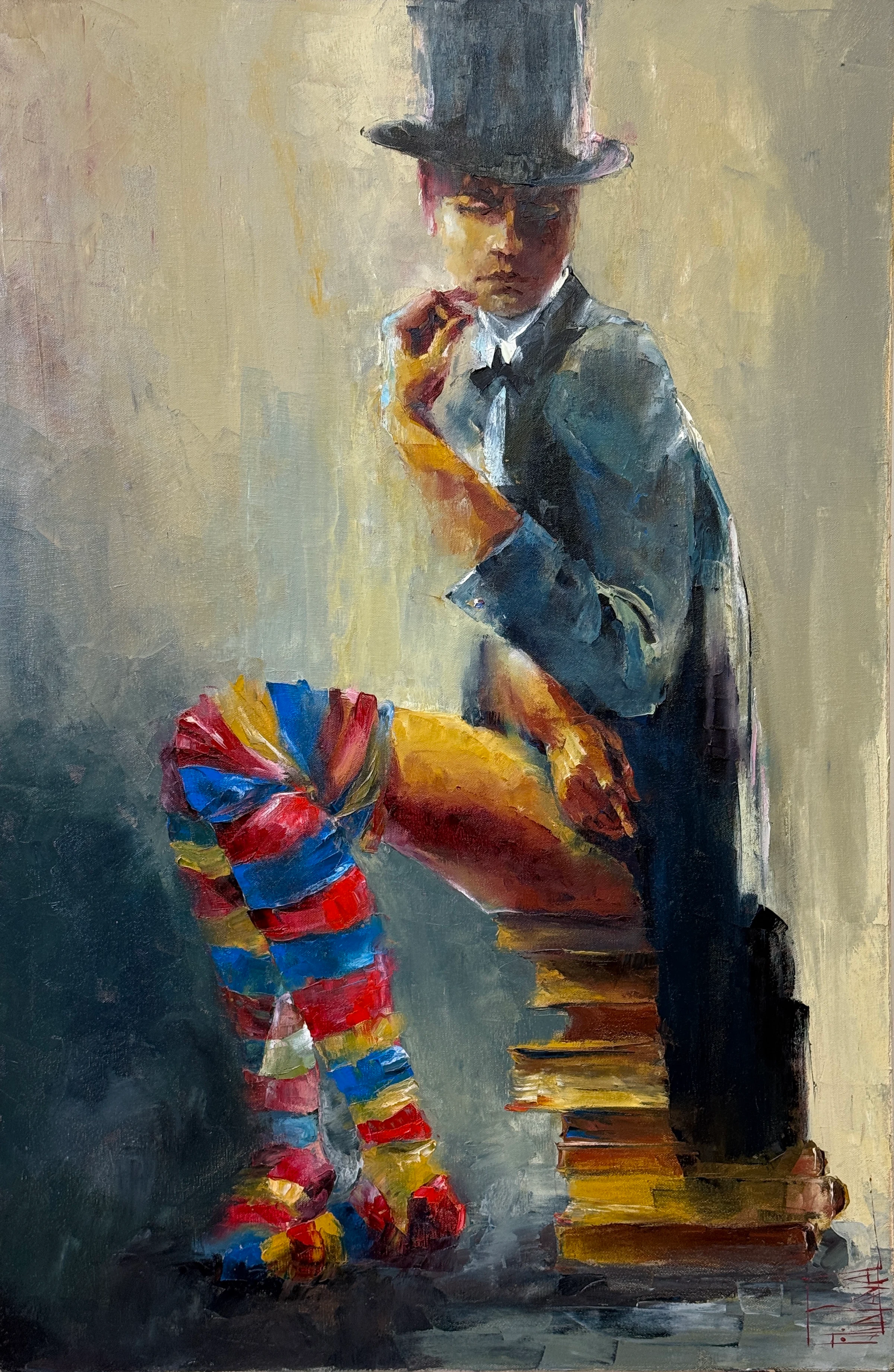 theatre 4 – oil painting by Pavel Filin