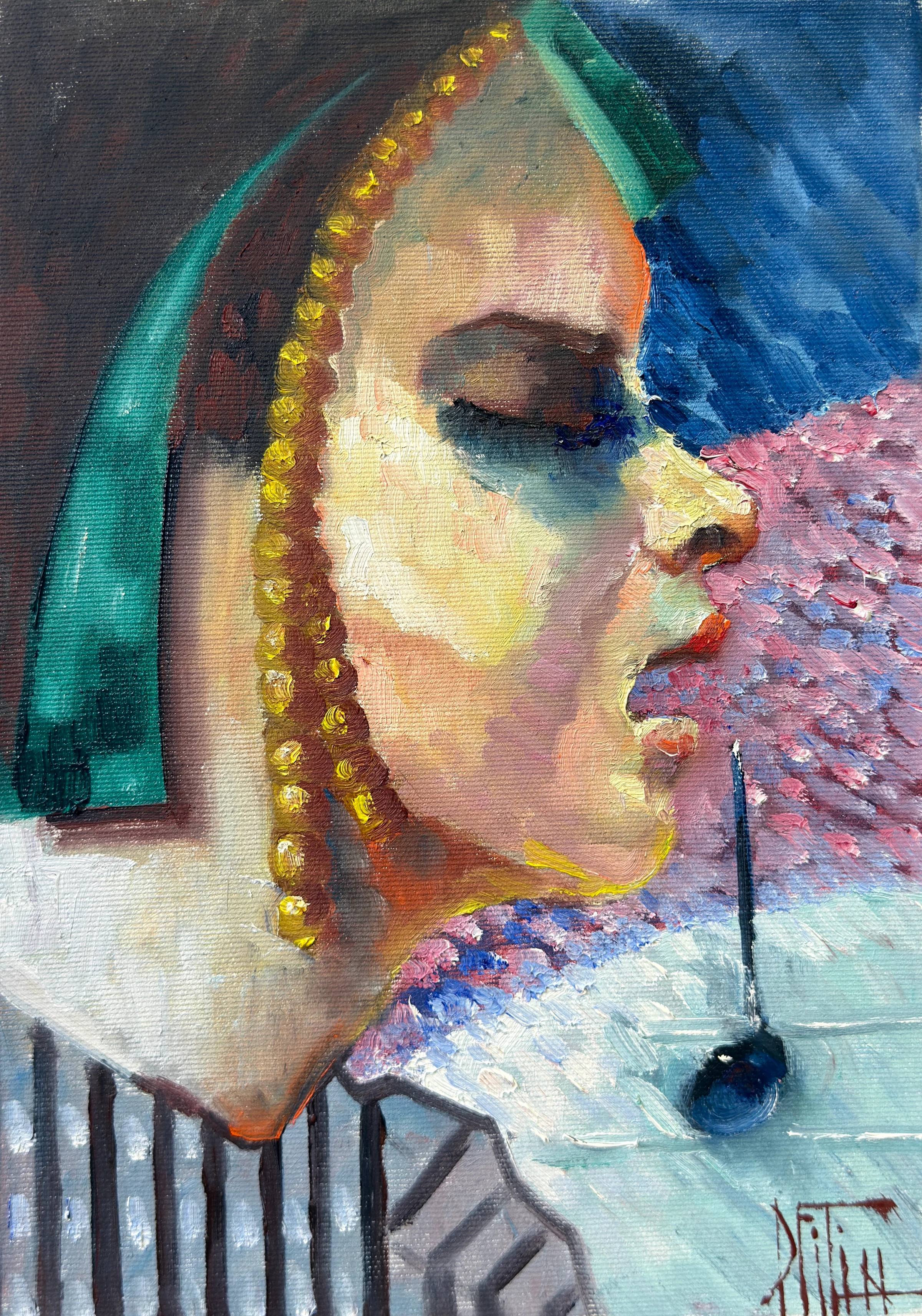 whispers of gold – oil painting by Pavel Filin