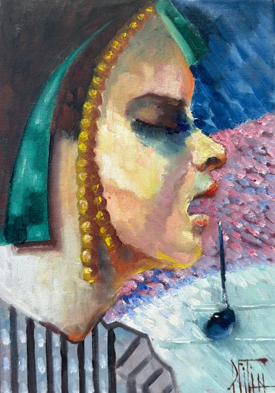 whispers of gold – oil painting by Pavel Filin