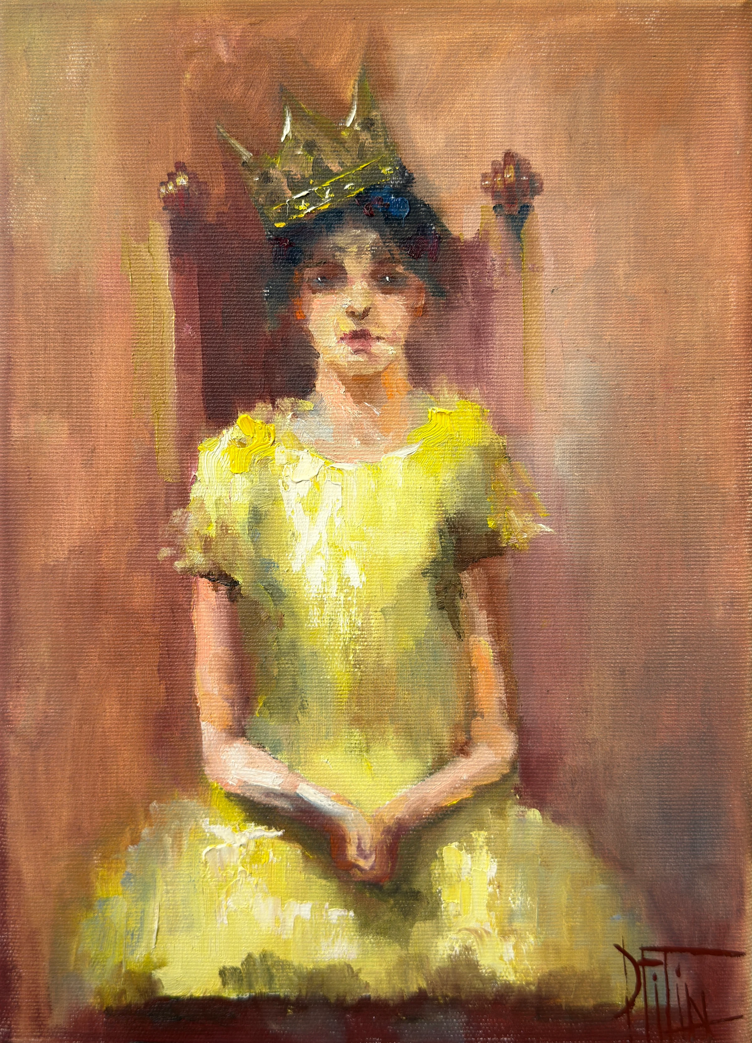 young monarch – oil painting by Pavel Filin